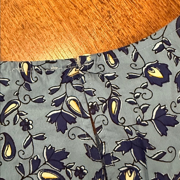 Brand New With Tags J. Crew Blue Floral Blouse size XL - Picture 5 of 7